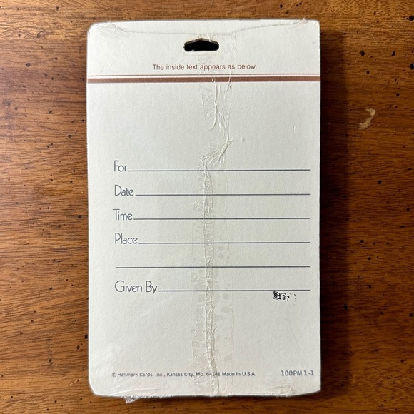 Vintage You're Invited Hallmark Party Invitations - Picture 2 of 9